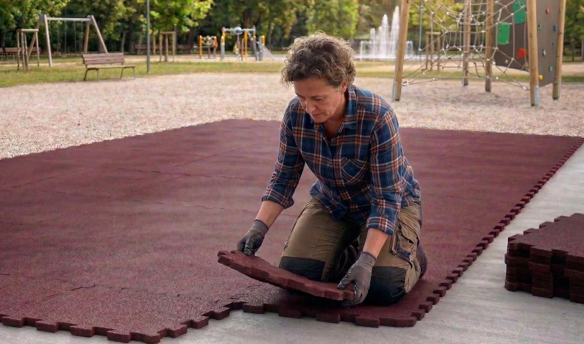 skládání dětského hřiště